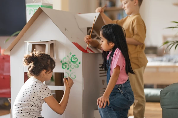 Pintando casa pequeña