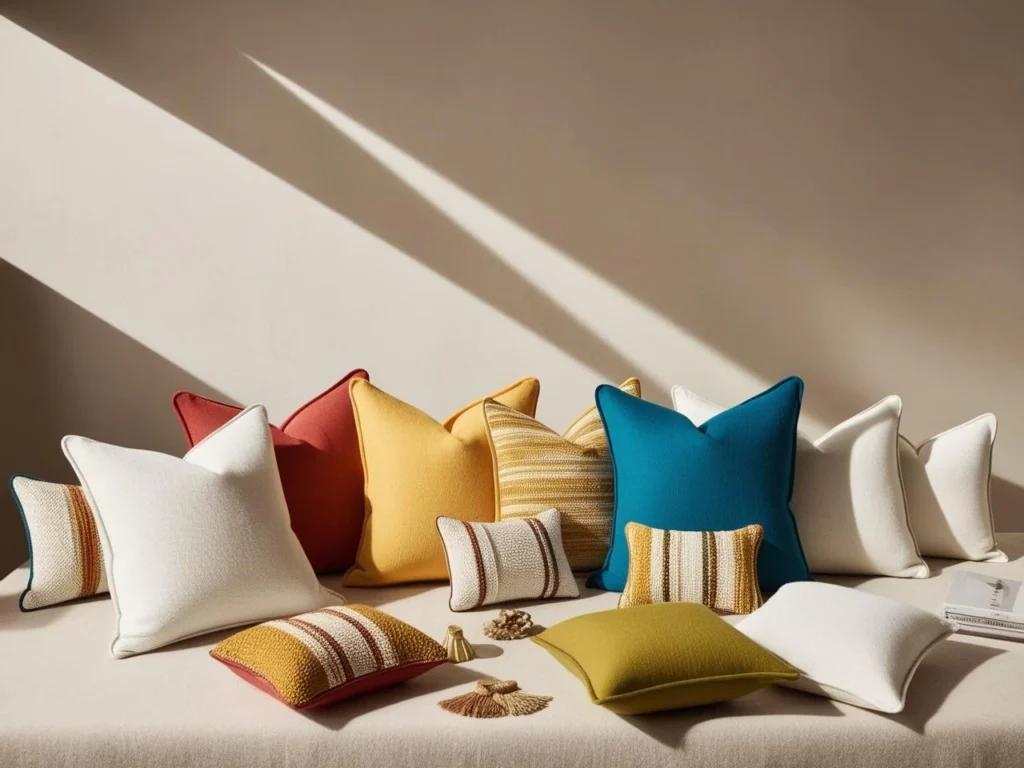 cojines o almohadas colorines-