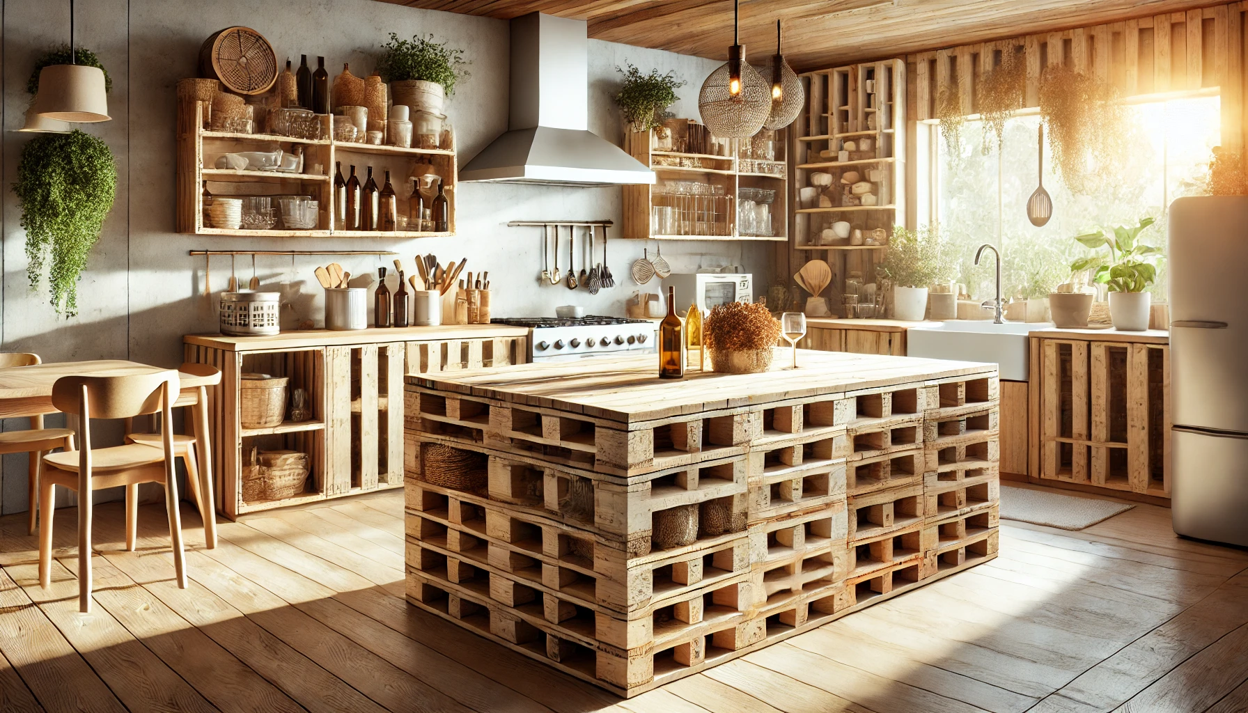 Transforma tu cocina con palets reciclados